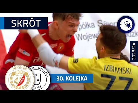 Widzew Łódź - AZS UW DARKOMP 4:2 | SKRÓT | 30. kolejka (2023/24)