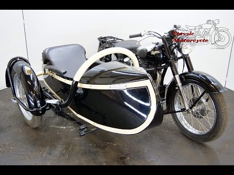 Gillet Super Comfort 1952 498cc 1 cyl ohv combination - starting up