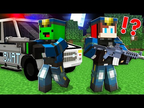 Mikey and JJ's Minecraft SWAT Transformation