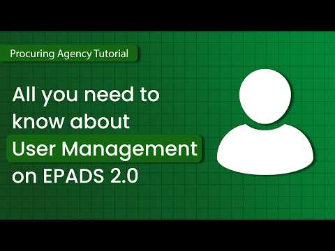 All you need to know about User Management in EPADS 2.0