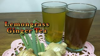 LEMONGRASS GINGER TEA | HOW TO MAKE LEMONGRASS GINGER TEA | Pepperhona’s Kitchen 👩🏻‍🍳