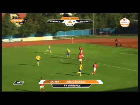 Jurijs Žigajevs Super Goal FK Ventspils - FK Spartaks