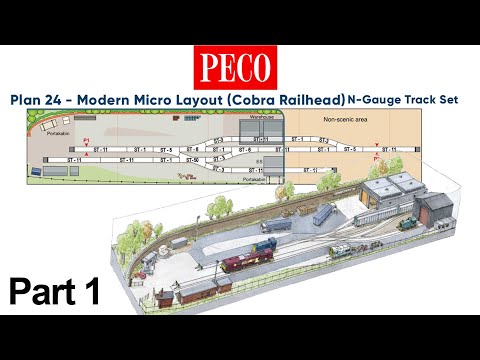PECO Plan 24: Modern Micro Layout (Cobra Railhead) - Complete N-Gauge Track Pack (Part 1)