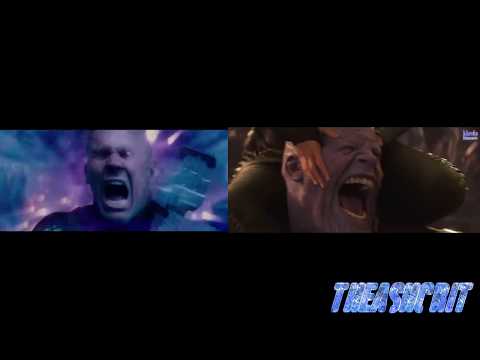 Josh Brolin SCREAMING as Thanos and Cable Comparision