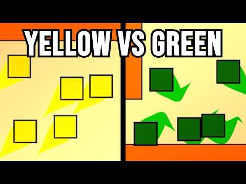 Square League - Yellow Team Versus Green Team