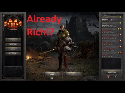 Amazon "Rags to Riches" Pt 1 - Amazon Start Solo Bnet Guided Playthrough - Already Rich! Check Pt 2!