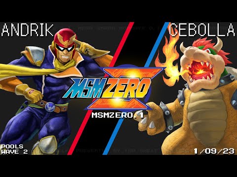 MSM:ZERO.1 - Andrik (Captain Falcon) Vs. Cebolla (Bowser) - SSBU - Pools Wave 2