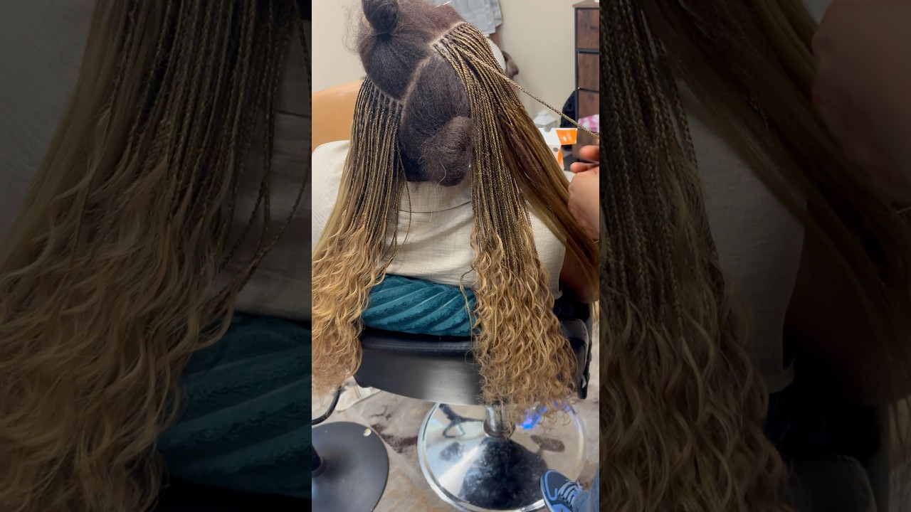 Micro braids #microbraids #naturalhair #braidedhairstyles