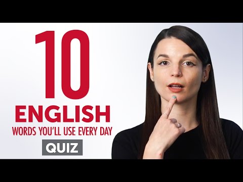 Quiz | 10 English Words You'll Use Every Day - Basic Vocabulary #41