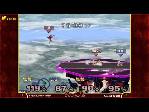 KoC2 - GC | SFAT & PewPewU Vs. Alex19 & S2J - Melee Doubles - SSBM