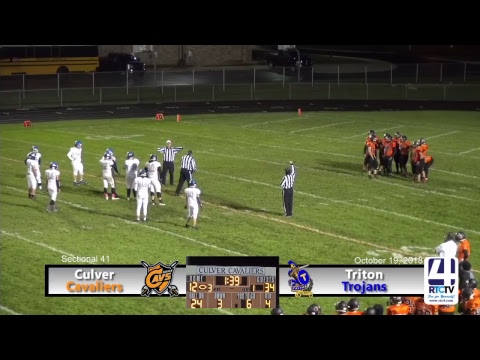 Football Sectional Culver Community Vs Triton