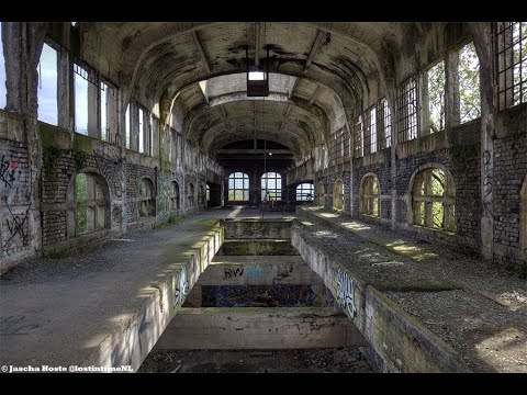 Abandoned coalmine building (Charbonnage du Gouffre) Belgium