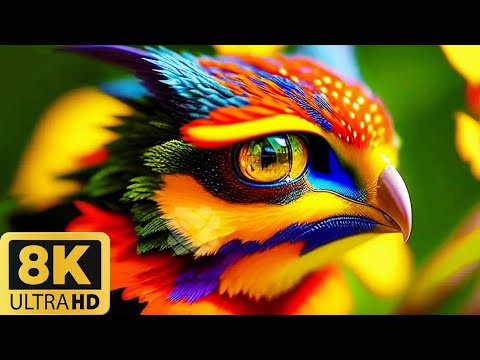 UNIQUE ANIMALS COLLECTION - 8K (60FPS) ULTRA HD - With Nature Sounds (Colorfully Dynamic)