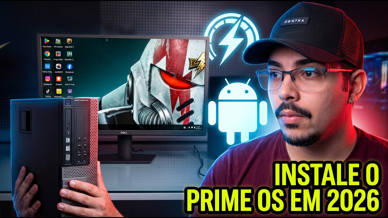 Como Instalar o Prime OS em PC Fraco em 2026! (Mais Leve que o Windows)