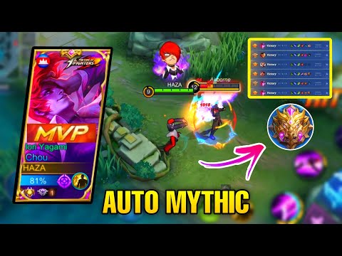 CHOU TUTORIAL How To Get Winstreak in Mythic | TOP GLOBAL CHOU BEST BUILD | MLBB