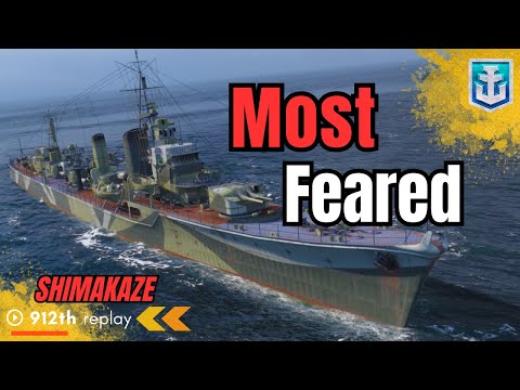 The Unstoppable SHIMAKAZE:  Dominate the Battles with Destroyer Shimakaze World of Warships #gaming