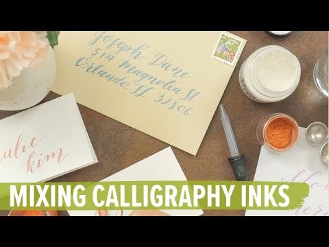 Mixing Calligraphy Inks
