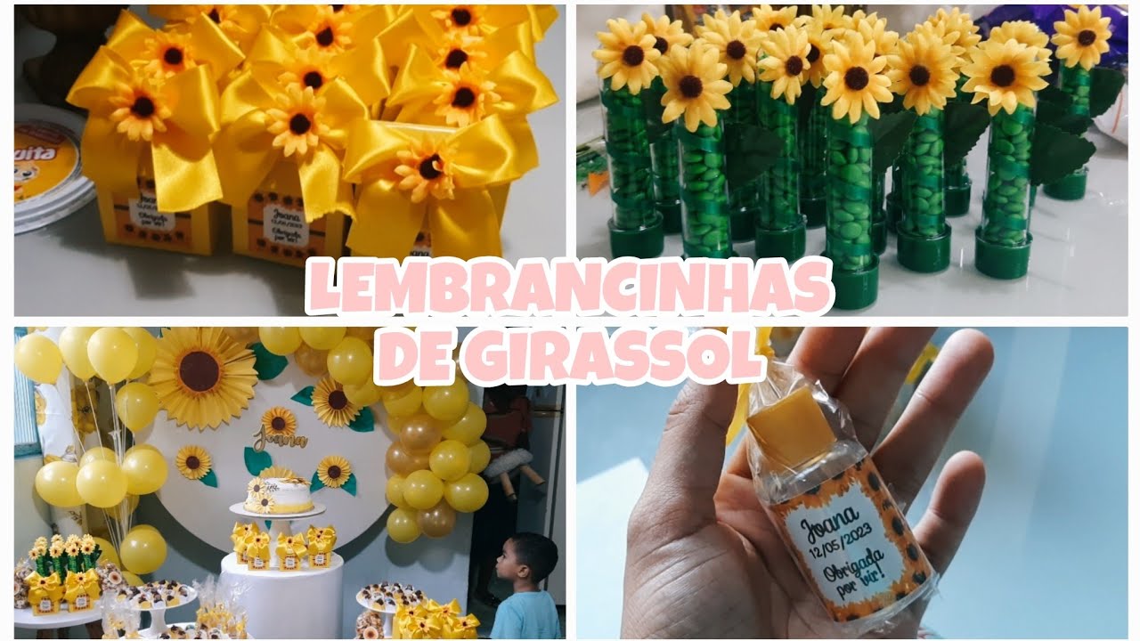 LEMBRANCINHAS DE GIRASSOL 🌻 | ANIVERSÁRIO DA MINHA VÓ