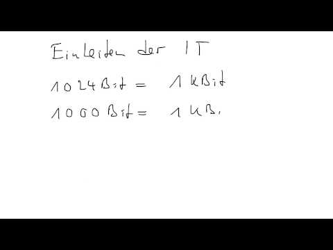 Einheiten in der IT (1.024 oder 1.000 Bit?)