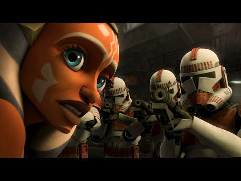 Ahsoka & Ventress vs Clone Troopers [4K HDR] - Star Wars: The Clone Wars