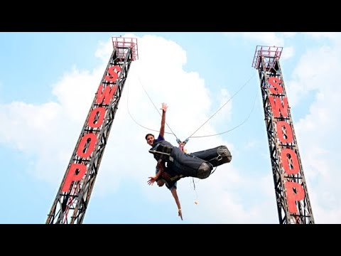 Thrilling rides of DELLA ADVENTURE | Swoop Swing | 100 feet | Dangerous | #dellaAdventure #lonavala