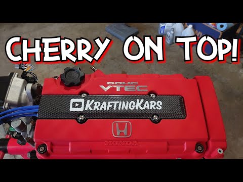 B Series Valve Cover Install! With Skunk2 Hardware!