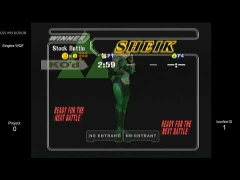 GSS 94 SSBM - Project (Fox) vs. bonfire10 (Sheik) - Melee WQF