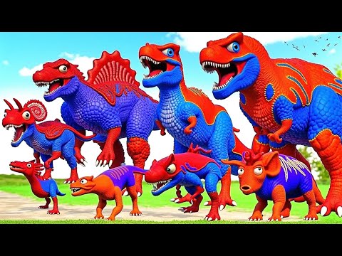 T-REX 1993 vs ALL CARNIVORES DINOSAURS BATTLE IN UNITED KINGDOM - Jurassic World Evolution 2