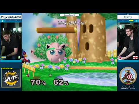 Valhalla II - Poppmaister6000 (Jigglypuff) Vs. Frenzy (Falco) - Losers R6 - Melee Singles
