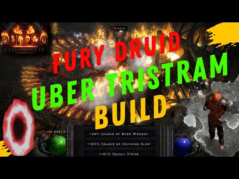 DIABLO 2 RESURRECTED FURY DRUID UBER TRISTRAM BUILD
