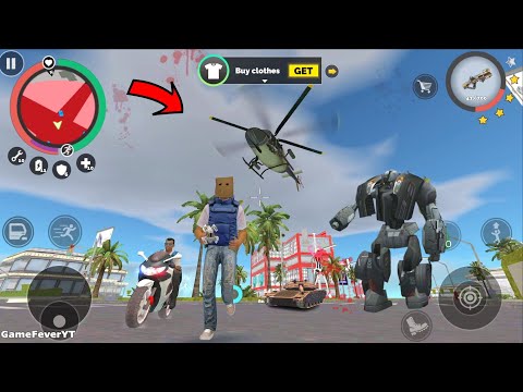 Vegas Crime Simulator 2 (Paper Bag Mask Man Fights Police Car Robot) infection Suite - Gameplay HD