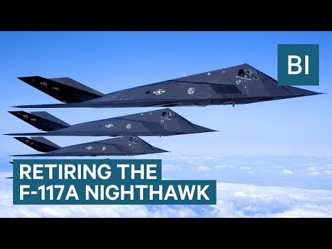 The F-117A Nighthawk stealth fighter jet is being permanently retired