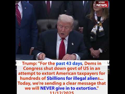Trump: we will NEVER give in to extortion; Sec Rollins on fraud in SNAP: big announcements next week