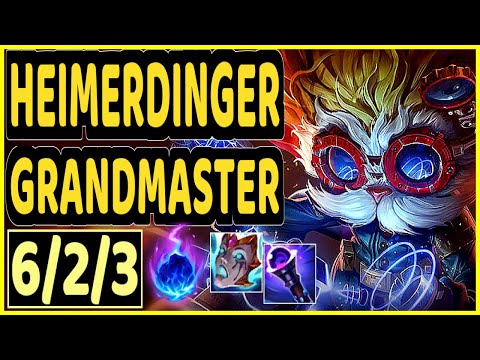 HEIMERDINGER - 6/2/3 KDA GAMEPLAY - EUW Ranked GRANDMASTER