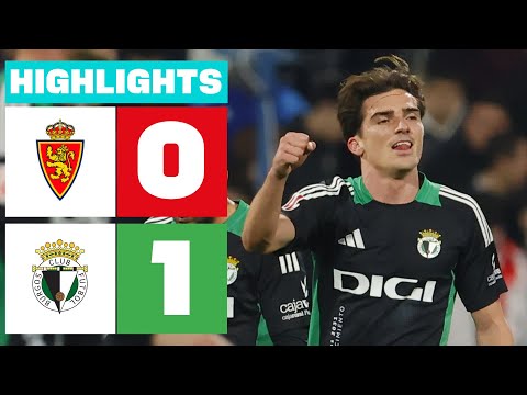 REAL ZARAGOZA 0 - 1 BURGOS CF I HIGHLIGHTS LALIGA HYPERMOTION