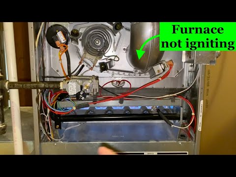 Furnace not igniting/heating - inspect igniter