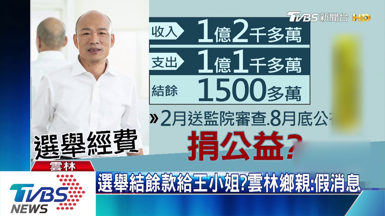 選舉結餘款給王小姐? 雲林鄉親:假消息