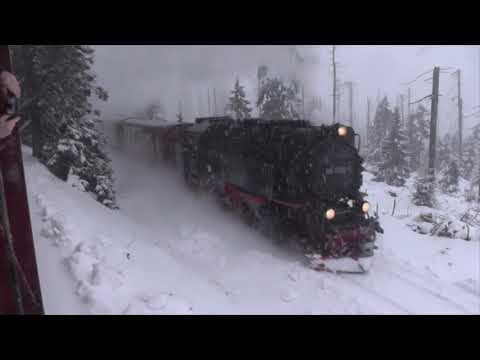 Ein Dampfvergnügen und Genuss Brockenbahn Volldampf im Winter