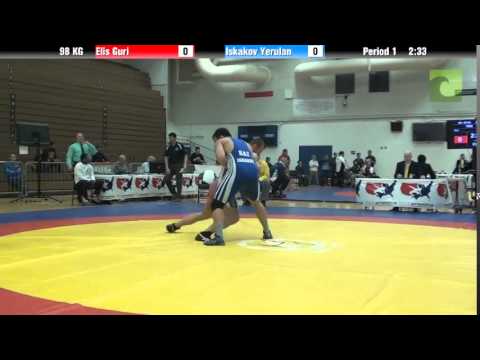 98 KG R16 - Elis Guri (Bulgaria) vs. Yerulan Iskakov (Kazakhstan)