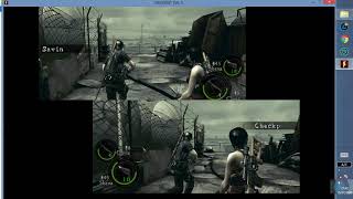 How to play Resident evil 5 co op in split screen
