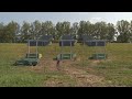Proef met zonnepanelen op Knardijk bij Zeewolde