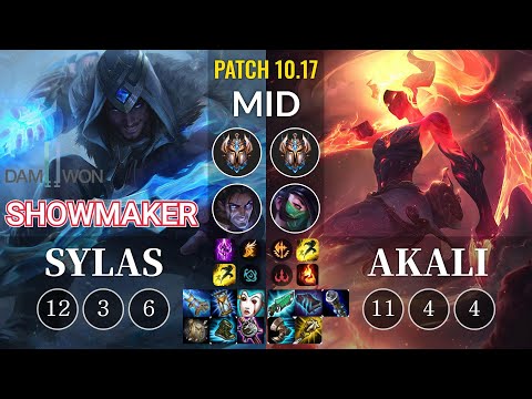 DWG ShowMaker Sylas vs Akali Mid - KR Patch 10.17