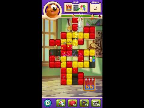 Toon Blast Level 7424 - NO BOOSTERS 🐻🐺🐱 | SKILLGAMING ✔️