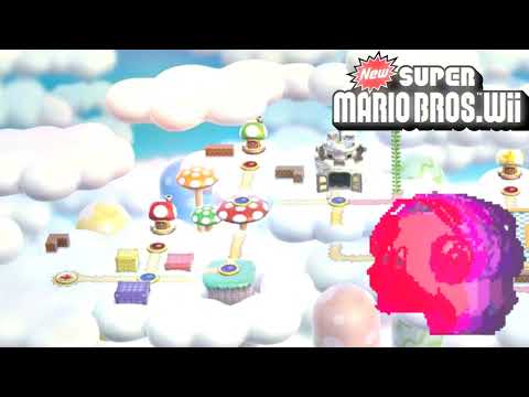 World 7 Map (Sped Up + Echo) - New Super Mario Bros. Wii OST