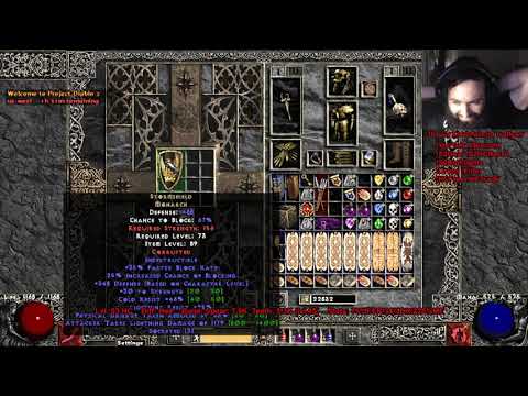 1st Stormshield Find Get's ID/Slam Treatment! Unbelievable! Hardcore Project Diablo 2 Season 2