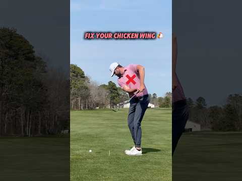 Fix your chicken wing in your golf swing with these 3 simple moves ⛳️🐔