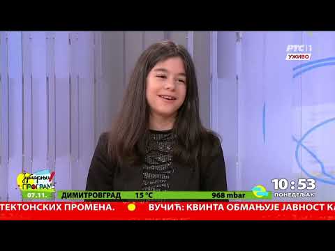 Katarina Savić (🇷🇸 JESC 2022) on Јутарњем програму (PTC 1, 07/11/2022)