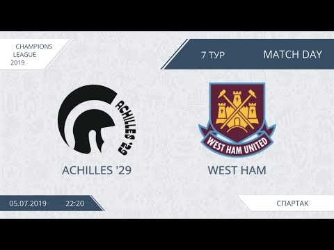 AFL19. Champions League. Day 7. Achilles '29 - West Ham.