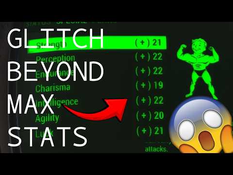 GLITCH BEYOND MAX STATS IN FALLOUT 4 AT THE BEGINNING! 💪