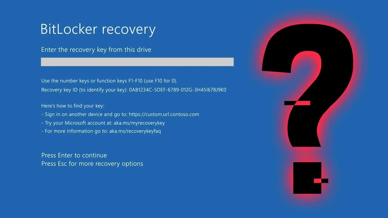 Bitlocker заблокировал ПК - Bitlocker recovery? Где взять ключ Bitlocker? Как отключить Bitlocker?